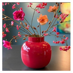 Jarrón de Metal Moderno al por Mayor para Centros de Mesa de Bodas, Arreglos Florales de Lujo, Decoración del Hogar, Maceta de Metal para Decoración - Product Image 2