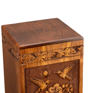 โกศไม้ขี้เถ้าของมนุษย์ในระยะยาวโกศไม้ขี้เถ้าไม้ธรรมชาติทนทานปรับแต่งได้ - Product Image 2