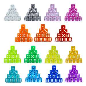 <b>Entertainment</b> games transparent colorful Acrylic Rounded Dice - Product Image 6