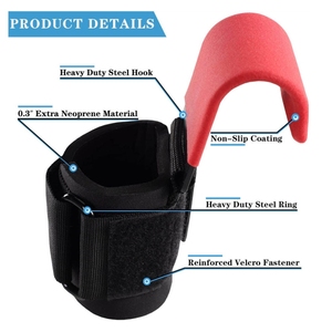 Poignées de poignet en cuir de paume avec protection antidérapante réglable personnalisée - Product Image 5