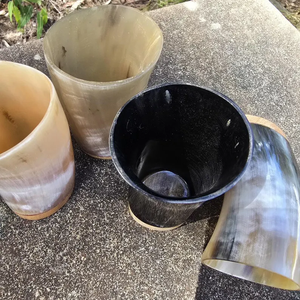 แก้วช๊อตสไตล์ไวกิ้งระดับพรีเมี่ยมสำหรับวิสกี้และสุราพร้อมจำหน่ายจากอินเดียโดยงานฝีมือรูปพระจันทร์เสี้ยว - Product Image 3