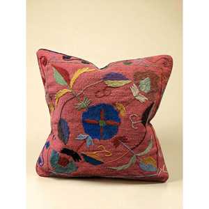 ปลอกหมอนอิงปักมือลายซูซานี 45 x 45 ซม. ผ้าคุณภาพเยี่ยมเพื่อความสบายและการตกแต่ง - Product Image 3