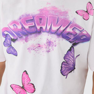 Camiseta Oversize de Algodón para Hombre, Personalizable con Logotipo, Lisa, Casual, Estilo Urbano, Manga Corta, Prenda de Moda - Product Image 2