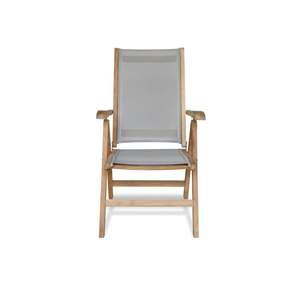 Cradle Recliner Folding <b>Dining</b> <b>Chair</b>-Durable Lightweight Comfortable Modern Minimalist <b>Stackable</b> Outdoor Teak Design for Park - Product Image 1