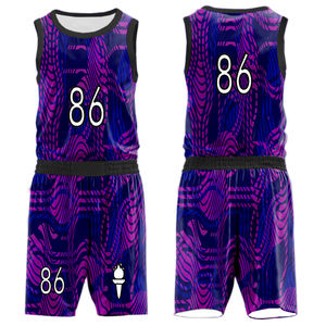 Uniforme de baloncesto para niños de alta calidad personalizado impresión por sublimación completa camiseta de baloncesto logotipo uniforme - Product Image 3