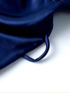 Custom Dual Layer <b>Satin</b> Silk Bathrobe For <b>Men</b> Luxury <b>Robe</b> With Front And Back Custom Logo Knee Length For Home Spa Use - Product Image 3