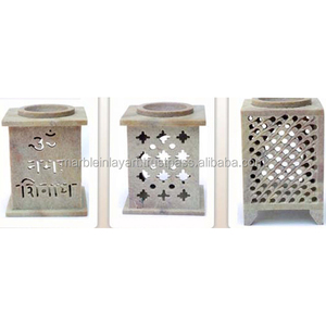 Quemadores de Aceite Decorativos Antiguos de Piedra de Savia - Product Image 1