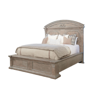 ชุดเฟอร์นิเจอร์ห้องนอนดีไซน์โบราณคอลเลกชันไม้ขนาดคิงไซส์สินค้าจากโรงงานโดยตรง - Product Image 1