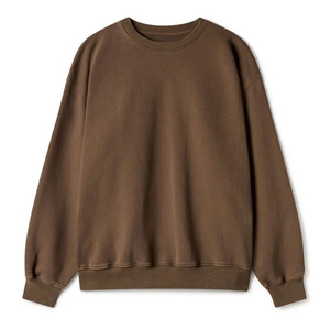 เสื้อสเวตเชิ้ตคอกลมผู้ชายแบบสั่งทำพิเศษ ทรงโอเวอร์ไซส์ คุณภาพสูง ผลิตจากผ้าโพลีเอสเตอร์/คอตตอนผสม เหมาะสำหรับฤดูหนาว เป็นมิตรต่อสิ่งแวดล้อม ป้องกันรอยยับ พร้อมสกรีนโลโก้ตามสั่ง - Product Image 4