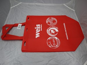 กระเป๋าช้อปปิ้งผ้าใยสังเคราะห์,หลากสีจากผู้ผลิตในเวียดนามกระเป๋าช้อปปิ้งสำหรับตลาดถุงช้อปปิ้งความร้อนปิดผนึกเสื้อยืดพร้อมโลโก้ - Product Image 3