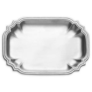 Grands plateaux de service en acier inoxydable avec poignées parfaits pour servir des collations apéritifs boissons petit déjeuner déjeuner dîner - Product Image 4