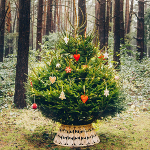 Falda/Collar para Árbol de Navidad de Ratán, Hecho a Mano en Vietnam, para Decoraciones Navideñas, Venta al Por Mayor a Precio de Mayoreo - Product Image 4