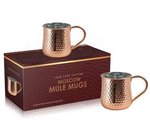 Tazas de cobre a granel con logotipo personalizado para eventos promocionales, bodas y regalos de empresa viene con caja ecológica - Product Image 2