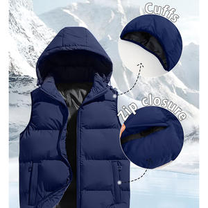 Buen diseño Chaleco ligero Warm Bubble Packable Chaqueta sin mangas Chaleco de hombre Tallas grandes Chaleco de invierno para hombres - Product Image 4