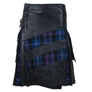 Meilleures ventes Kilts en cuir décontractés pour hommes, confortables, longueur régulière, nouveau style au meilleur prix - Product Image 1