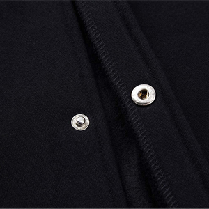 Chaqueta de lana Mason-60% Algodón, 40% Poliéster | Chaqueta de lana negra Fraternity Varsity con - Product Image 6