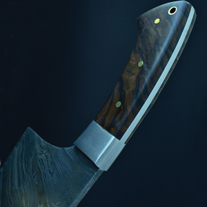 Juego de cuchillos de chef de cocina de acero de Damasco personalizados hechos a mano, acero al carbono de alta calidad para verduras inteligentes, corte de carne y cuero - Product Image 2