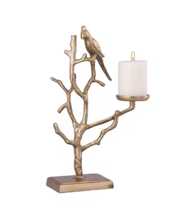 Dos acabados Premium Lighting Decor Tall Palm Tree Candle Holder Stand Más exigente Metal Candle Stand Set de 2 Venta caliente - Product Image 5