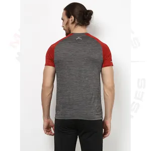 Camiseta masculina de alta qualidade, camiseta para academia e pescoço, manga curta, 100% algodão