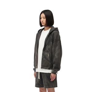 ชุดฮู้ดดี้และกางเกงวอร์มปักลายซันเฟดขนาดใหญ่พิเศษ ผ้าฟลีซคอตตอน 100% ลายลำลอง สำหรับทุกเพศ - Product Image 2