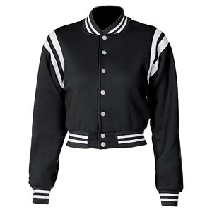 Veste universitaire d'hiver pour femmes de haute qualité, best-seller, streetwear, logo frontal, baseball, vente en gros, prix bas - Product Image 4