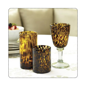 Nueva marca más vendida Shell Print Velas Frascos de vidrio de fabricante indio - Product Image 1