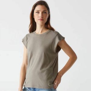 T-shirt à manches longues en coton pour femmes sur mesure Vêtements de mode de haute qualité écologiques Vente en gros pour le style de confort d'été - Product Image 2