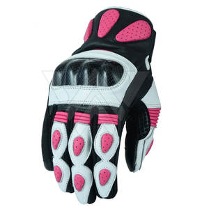 Gants de course de moto courts d'hiver pour hommes Gants imperméables en cuir pour le sport avec écran tactile pour motocross - Product Image 1