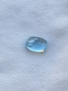 ลูกปัด7.00กะรัตสีธรรมชาติสีขาว/น้ำเงินรูปทรงเบาะยาวและความมันวาวที่ดีสำหรับการทำสร้อยคออัญมณีหลวม - Product Image 3