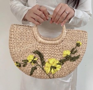 Top Trend 2024 Bolsa de jacinto de agua Estilo Vintage para traje de playa Precio más bajo Artesanías de buena calidad - Product Image 5