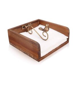 Porte-serviettes en bois de la plus haute qualité carré rond clair résine accessoires de table distributeur de serviettes et organiser bureau Restaurant - Product Image 3