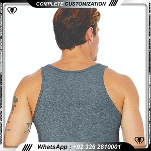 Lo más nuevo, camiseta personalizada con etiqueta privada, camiseta de gimnasio para hombre, camiseta sin mangas deportiva, ropa deportiva de algodón, tanques informales - Product Image 6