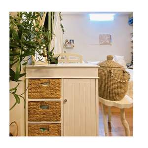 ตะกร้าผักตบชวาอเนกประสงค์สำหรับจัดเก็บของที่บ้านตะกร้าหวายผักตบชวา0084392328745จากเวียดนาม - Product Image 2