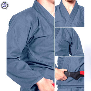 ชุดฝึกศิลปะการต่อสู้ของผู้ใหญ่ผ้าคอตตอนโพลีเอสเตอร์ Jitsu GI แขนปกติสำหรับ MMA และคาราเต้ - Product Image 6