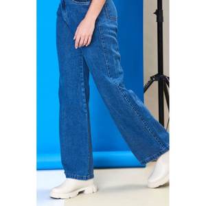 Jean en denim large tendance et original pour femme, taille haute de luxe, écologique, durable, style urbain, tailles 26-40 - Product Image 4