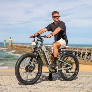 Bicicleta de montaña eléctrica personalizada de 2000W, Centro de bicicleta eléctrica de doble motor, <span class=keywords><strong>amortiguador</strong></span> para bicicletas eléctricas de viaje en ciudad, bicicleta eléctrica - Product Image 6