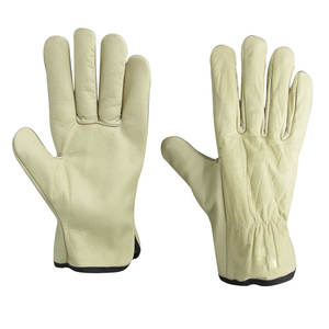 Guantes de cuero de invierno de piel de oveja amarilla de mejor grado Guantes de mecánico de conductor de seguridad de alta calidad para deportes de fiesta de pesca diarios - Product Image 4