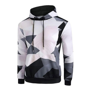 Sweat à capuche en polaire polyester pour homme, hiver 2025, avec impression par transfert thermique, couleurs et logo personnalisés - Product Image 4