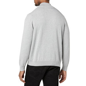 Sweat-shirts personnalisés en gros avec logo, fermeture éclair quart de tour, 100 % coton, hiver, écologiques, coupe-vent, manches longues, col montant, pull-over - Product Image 3