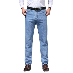 Jeans Rectos Personalizados para Hombre, 100% Algodón, Calidad Premium, Transpirables y de Secado Rápido, Diseño Apilado - Product Image 2