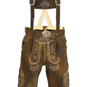 Lederhose ผู้ชายที่กำหนดเองเสื้อผ้าบาวาเรีย Trachten คุณภาพสูง Kurz lederhose หนังแท้พร้อม2025โลโก้ที่กำหนดเอง - Product Image 1