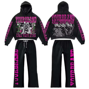 Survêtements d'hiver en polaire sur mesure pour hommes, ensemble de survêtement avec logo brodé et pantalon de survêtement de jogging, vêtements de gros - Product Image 1