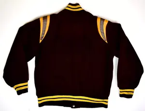 Venta al por mayor de alta calidad con cuello bordado parche en blanco Varsity chaquetas personalizadas hombres chaqueta de béisbol chaqueta de la universidad para los hombres - Product Image 4