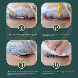 Outils multifonctionnels pour soins de beauté personnels, rehaussement de cils, 3 séparateurs de cils avec peigne arrière pour teinture - Product Image 2