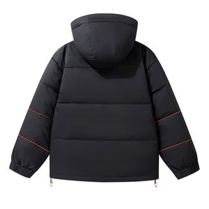 เสื้อแจ็คเก็ตพัฟเฟอร์กันน้ำแบบกลับด้านได้สำหรับผู้ชาย คุณภาพสูง สำหรับฤดูหนาว ผลิตจากผ้าแคนวาส รับบริการ OEM ปรับแต่งได้ - Product Image 2