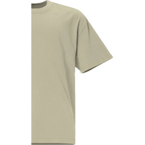 T-shirt décontracté à manches courtes surdimensionné pour homme grande taille, gris, 100 % coton biologique, 220 g, respirant, éco-responsable, brodé, en tissu peigné - Product Image 5