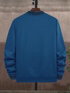 Buenas ventas pulóver Casual hombres sudadera sin bolsillos bordado Unisex pulóver sudadera logotipo personalizado sudadera para hombres - Product Image 6