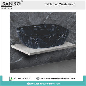 Meilleure qualité 100% lavabo à main en céramique blanche dernière arrivée dessus de table ovale largement utilisé pour la maison et l'hôtel - Product Image 2