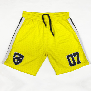 Vente en gros de shorts de basket-ball 100% polyester personnalisés pour hommes, anti-rides, coupe ample, taille plus, shorts de gym, style décontracté - Product Image 1