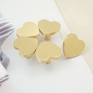 Perillas de puerta de Metal con diseño en forma de corazón para suministros de Hardware Exterior Interior Perillas de latón de alta calidad Suministro de Hardware rústico - Product Image 5